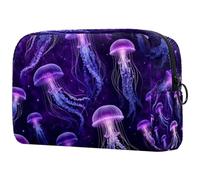 Minimal Monstera Leaves modello senza cuciture piccola borsa per il trucco per borsa, borsa cosmetica portatile con cerniera astuccio per il trucco per donne, articoli di cancelleria, articoli da
