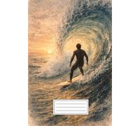 Minimal Ocean & Surf Design, Riding the Tide: An Ocean-Inspired Lined Notebook for Writing and Creative Flow