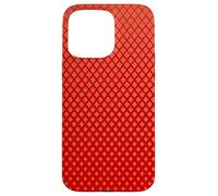 Minimal Orange Lattice Pattern | Geometric Neutral Design Custodia per iPhone 15 Pro Max
