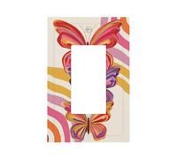 Minimal Tre Farfalle Impilate Interruttore Della Luce Piastra Da Parete Frontale Copertura Della Piastra Frontale Singolo Rocker 1 Gang Decoratore Presa Coperture per Casa Cucina Camera Bagno Decor