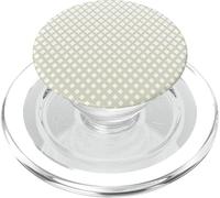 Minimal White and Cream Lattice Pattern | Geometric Design PopSockets PopGrip per MagSafe