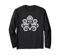 Minimal Zen Sacro Geometrico Mandala Astratto Maglia a Manica