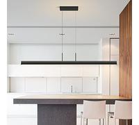 Minimalism LED Chandelier Restaurant Pendant Lights Nordic Dining Table Light Creative Bar Counter Stepless Dimming Long Strip Decoration Lamps Dimmable Kitchen Island Light