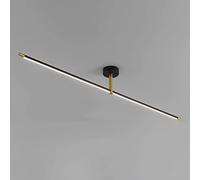Minimalist Aluminum Ceiling Light Long Strip Semi Flush Mount Lamp, Chandeliers Linear Close-to-Ceiling Lights Corridor Aisle Balcony Entrance LED Lamps 3000K/6