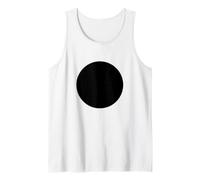 Minimalist Black Circle Geometric DOT Graphic Canotta