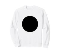 Minimalist Black Circle Geometric DOT Graphic Felpa