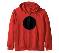 Minimalist Black Circle Geometric DOT Graphic Felpa con Cappuccio