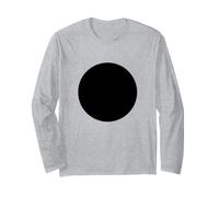 Minimalist Black Circle Geometric DOT Graphic Maglia a Manica