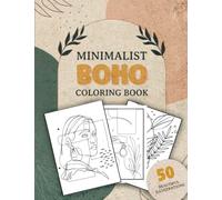 Minimalist Boho Coloring Book for Women Adults