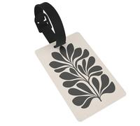 Minimalist Botanical Fraejipani - Etichette per bagagli, etichette identificative per valigie, ideali per viaggi, crociere, zaini e borse
