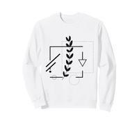 Minimalist Botanical Geometric Art Felpa