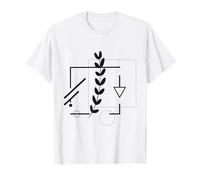 Minimalist Botanical Geometric Art Maglietta