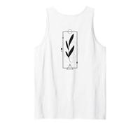 Minimalist Botanical Line Art Backprint Canotta
