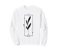 Minimalist Botanical Line Art Felpa