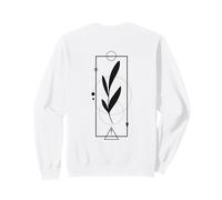 Minimalist Botanical Line Art Felpa