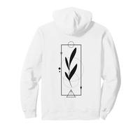 Minimalist Botanical Line Art Felpa con Cappuccio