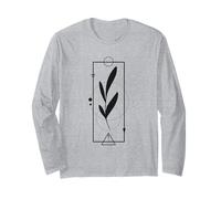 Minimalist Botanical Line Art Maglia a Manica