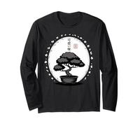 Minimalist Calm Zen Garden - Bonsai Classico Kawaii Maglia a Manica