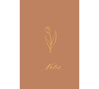 Minimalist Carnation Floral Aesthetic Notebook: 6x9 Lined Journal for everyone: 250 Pages of Bright White Paper for Sophisticated Note-Taking, Poetry, and Academic Planning (Gold Line Art Edition)