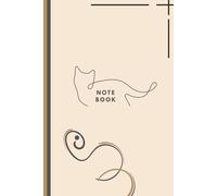 Minimalist Cat Line Art Composition Notebook: Wide Ruled Journal for Students and Professionals | 6x9 Inch, 100 Pages, Soft Matte Cover | Cream Paper Aesthetic