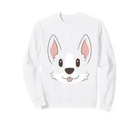 Minimalist Corgi Face Puppy, Dog Portrait Felpa