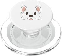 Minimalist Corgi Face Puppy, Dog Portrait PopSockets PopGrip per MagSafe
