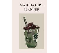 Minimalist Daily journal | Aesthetic Matcha Cup Design - 6x9 Organizer for Goals: Soft pastel aesthetic daily planner with a matcha cup illustration , goal setting, affirmations