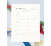 Minimalist Daily Planner for Time Blocking and Productivity: Plan Your Day with Focused Sections for Priorities, To-Dos, and Reflections | 8”x10” with 122 Pages