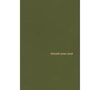 Minimalist & Elegant Olive Green Notebook - Basiouc Notes | Unrush Your Mind: A soft matte journal for calm writing, reflections, ideas, and everyday inspiration | Clean design for mindful moments