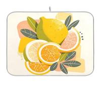 Minimalist Fruits Lemon piatto mat stuoie per cucina bancone scolapiatti stuoie per cucina bancone lavastoviglie tappetino asciugatura tappetini per cucina grande 18 x 24