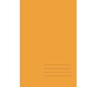 Minimalist Hardcover Notebook - Autumn Orange Leaves, Lined, 128 Pages: Elegant 5.5" × 8.5" journal for work, study, and creative ideas