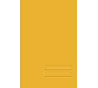 Minimalist Hardcover Notebook - Bright Tangerine, Grid, 128 Pages: Elegant 5.5" × 8.5" journal for work, study, and creative ideas