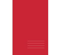 Minimalist Hardcover Notebook - Crimson, Lined, 512 Pages: Elegant 5.5" × 8.5" journal for work, study, and creative ideas