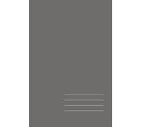 Minimalist Hardcover Notebook - Dark Gray, Lined, 128 Pages: Elegant 5.5" × 8.5" journal for work, study, and creative ideas