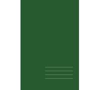 Minimalist Hardcover Notebook - Dark Green, Lined, 512 Pages: Elegant 5.5" × 8.5" journal for work, study, and creative ideas