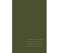 Minimalist Hardcover Notebook - Dark Moss, Lined, 512 Pages: Elegant 5.5" × 8.5" journal for work, study, and creative ideas