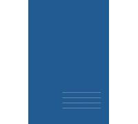 Minimalist Hardcover Notebook - Deep Blue, Lined, 128 Pages: Elegant 5.5" × 8.5" journal for work, study, and creative ideas