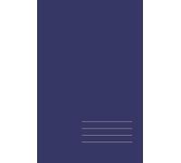 Minimalist Hardcover Notebook - Deep Indigo, Lined, 128 Pages: Elegant 5.5" × 8.5" journal for work, study, and creative ideas