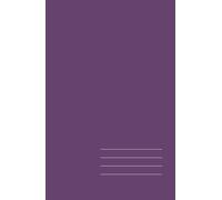 Minimalist Hardcover Notebook - Deep Purple, Lined, 128 Pages: Elegant 5.5" × 8.5" journal for work, study, and creative ideas
