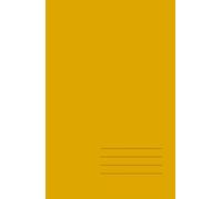 Minimalist Hardcover Notebook - Golden Amber, Grid, 128 Pages: Elegant 5.5" × 8.5" journal for work, study, and creative ideas