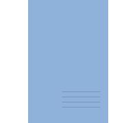 Minimalist Hardcover Notebook - Ice Blue, Lined, 128 Pages: Elegant 5.5" × 8.5" journal for work, study, and creative ideas