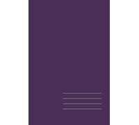 Minimalist Hardcover Notebook - Midnight Plum, Lined, 128 Pages: Elegant 5.5" × 8.5" journal for work, study, and creative ideas