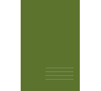 Minimalist Hardcover Notebook - Moss Green, Lined, 512 Pages: Elegant 5.5" × 8.5" journal for work, study, and creative ideas