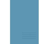 Minimalist Hardcover Notebook - Ocean Blue, Lined, 128 Pages: Elegant 5.5" × 8.5" journal for work, study, and creative ideas