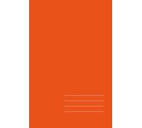 Minimalist Hardcover Notebook - Orange, Lined, 128 Pages: Elegant 5.5" × 8.5" journal for work, study, and creative ideas