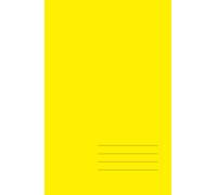 Minimalist Hardcover Notebook - Yellow, Lined, 512 Pages: Elegant 5.5" × 8.5" journal for work, study, and creative ideas