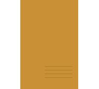 Minimalist Hardcover Notebook - Yellow Ochre, Lined, 128 Pages: Elegant 5.5" × 8.5" journal for work, study, and creative ideas