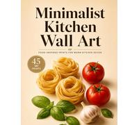Minimalist Kitchen Wall Art Food Inspired Prints: Neutral Pantry Art & Ready-to-Frame Food Decor - Cut Out Art