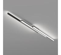 Minimalist LED Ceiling Light Linear Semi Flush Mount Bar Line Hallway Lighting Fixture Long Strip Chandeliers for Office Kitchen Workshop Cloakroom Living Room
