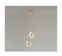 Minimalist Light Luxury Master Bedroom Bedside Chandelier Background Wall Crystal Pendant Light Room Small Led Lamp